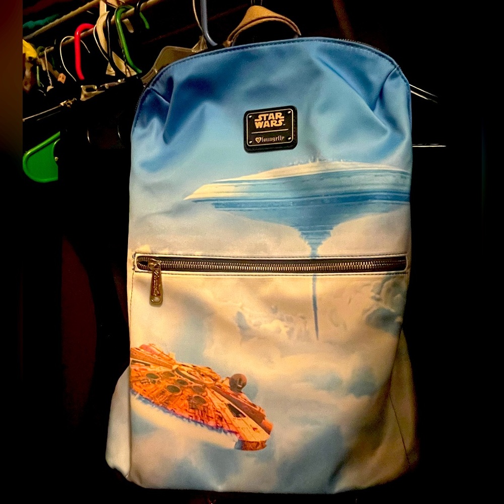 Brand new Loungefly Stars Wars Millennium Falcon Cloud City Backpack